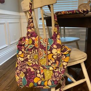 Vera Bradley Plum Crazy Backpack/Purse